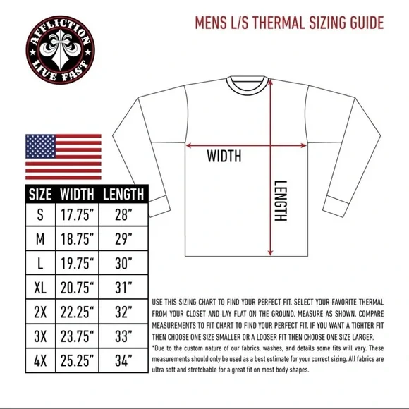 Archaic by Affliction Men's Thermal Shirt CYANIDE Eagle Biker White - Picture 4 of 9